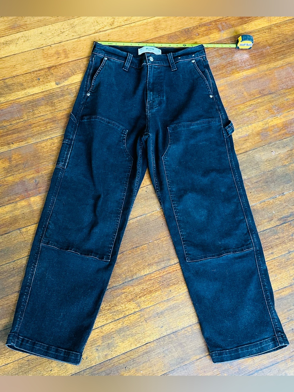 Hollister Black Baggy carpenter Jeans